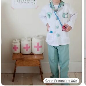 Kids Doctor Costume . Only selling jacket and pant. Size 5/6